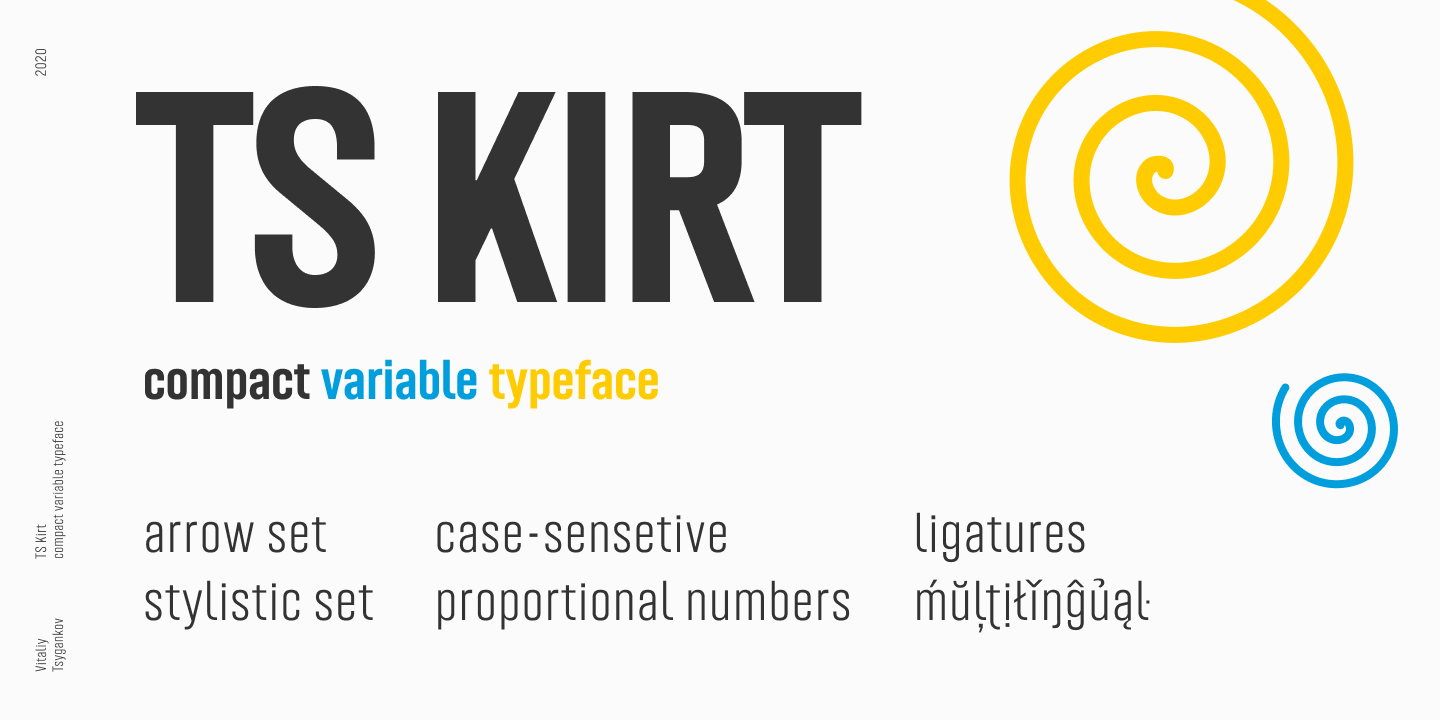 Пример шрифта TS Kirt #1